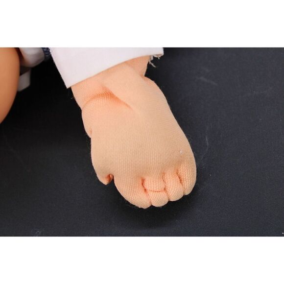 Vtg 1978/1982 Cabbage Patch Doll No Hair Green Eyes One Dimple 14" Gingham Outft - Picture 11 of 13